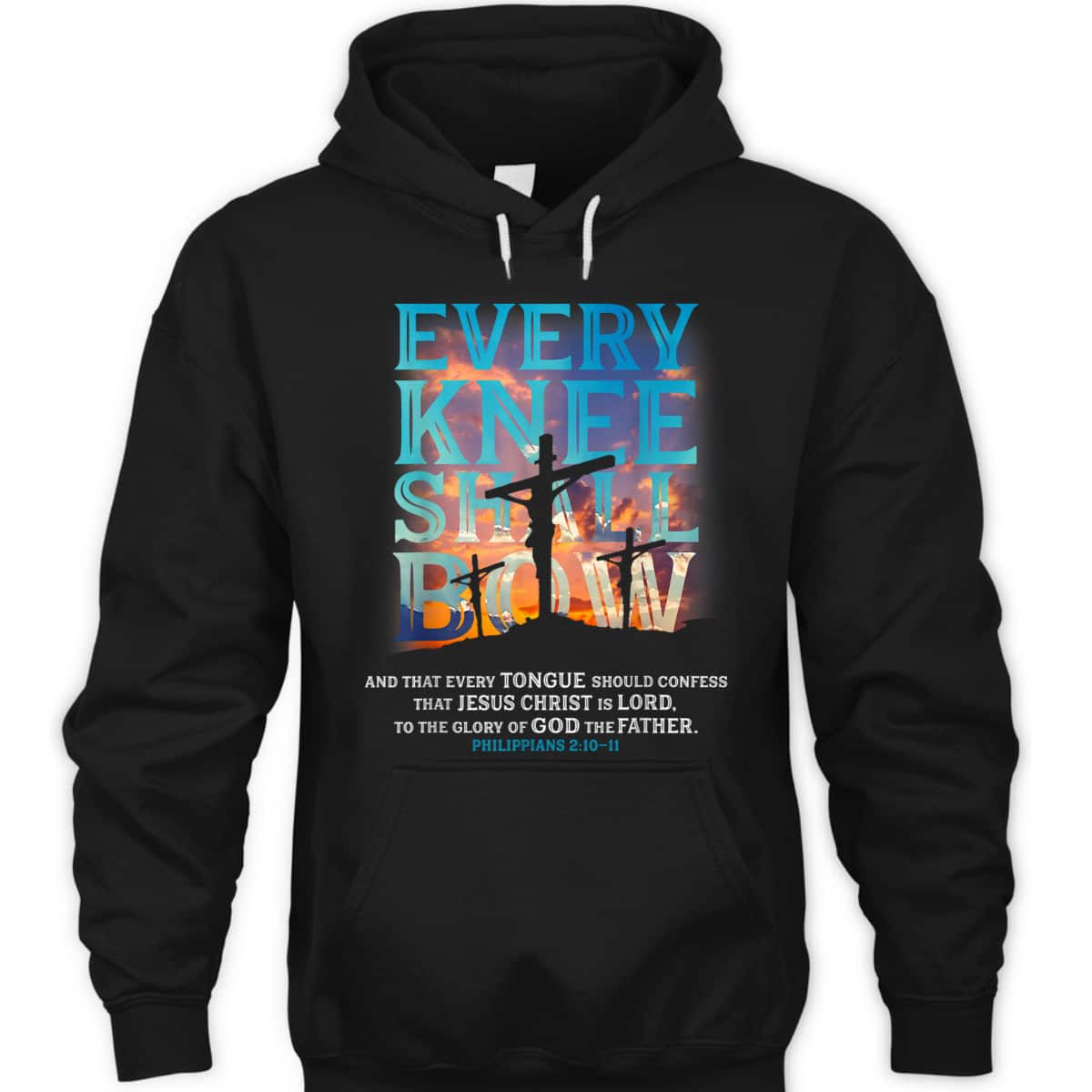 Every Knee Shall Bow And That Every Tongue Should Confess Bible Verse Christian T-Shirt Every Knee Shall Bow And That Every Tongue Should Confess Bible Verse Christian T-Shirt