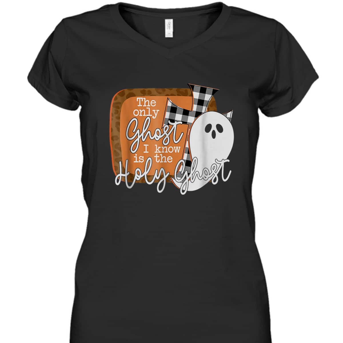 The Only Ghost I Know Is The Holy Ghost Christian Halloween T-Shirt The Only Ghost I Know Is The Holy Ghost Christian Halloween T-Shirt