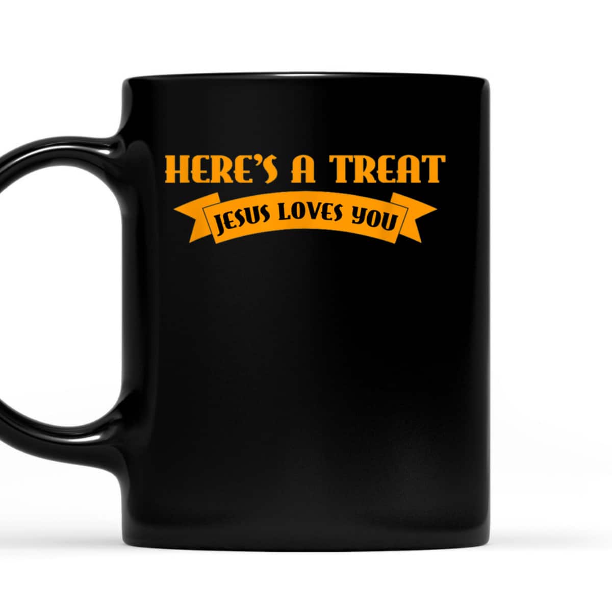 Christian Halloween Jesus Halloween Here's A Treat Jesus Loves You T-Shirt