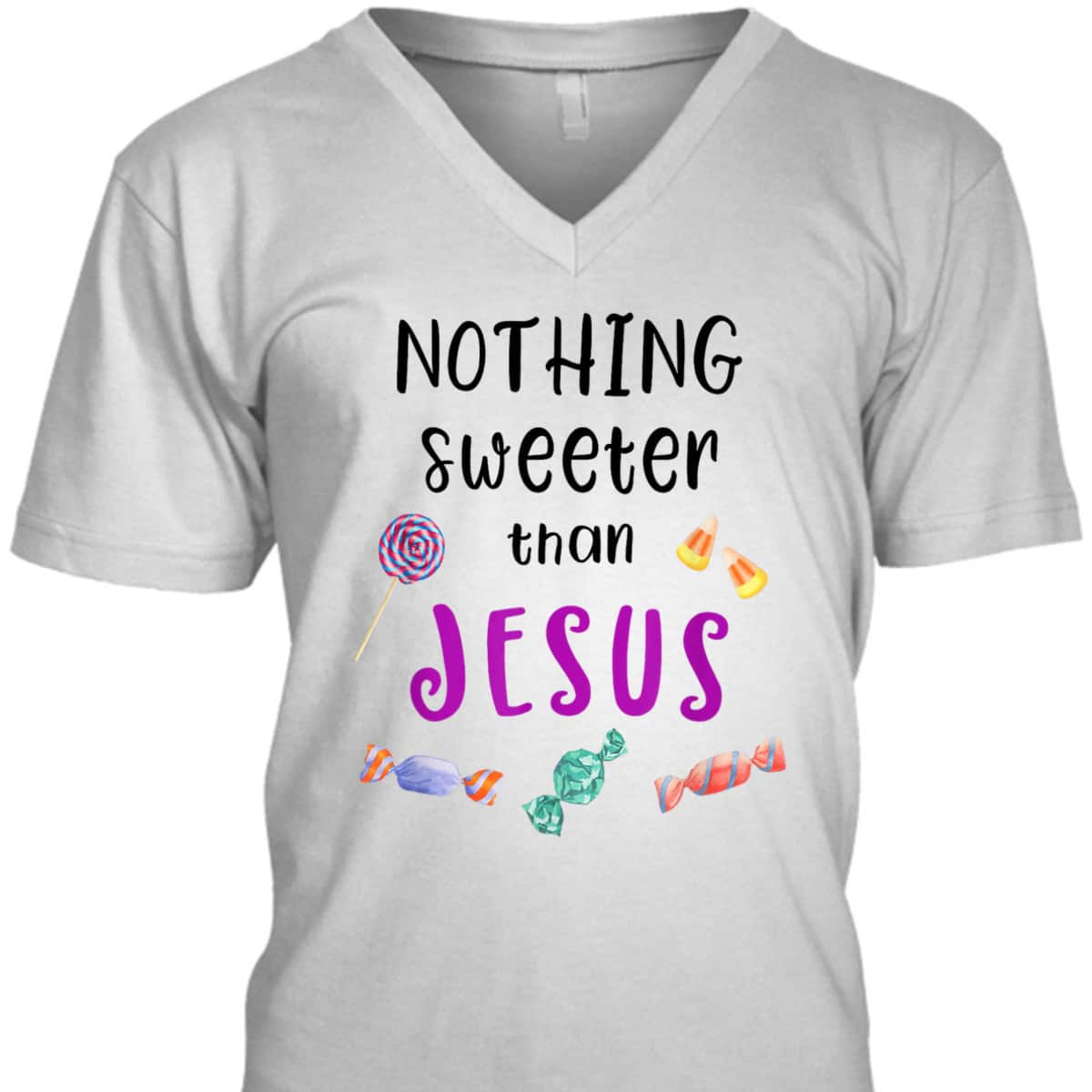 Jesus Trunk Or Treat Candy Nothing Sweeter Than Jesus T-Shirt For Christians Jesus Trunk Or Treat Candy Nothing Sweeter Than Jesus T-Shirt For Christians