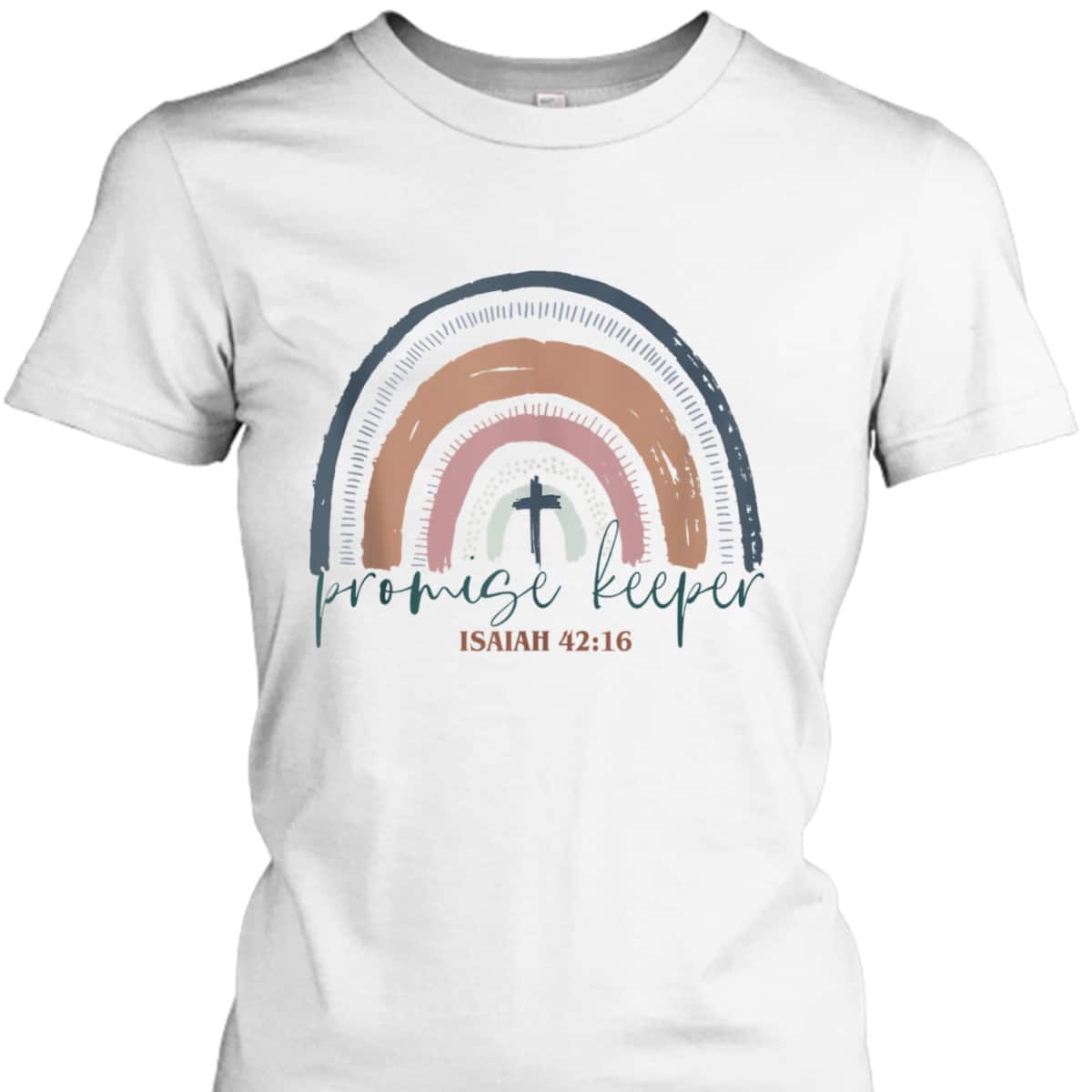 Promise Keeper Christian Bible Quote Boho Rainbow T-Shirt Promise Keeper Christian Bible Quote Boho Rainbow T-Shirt