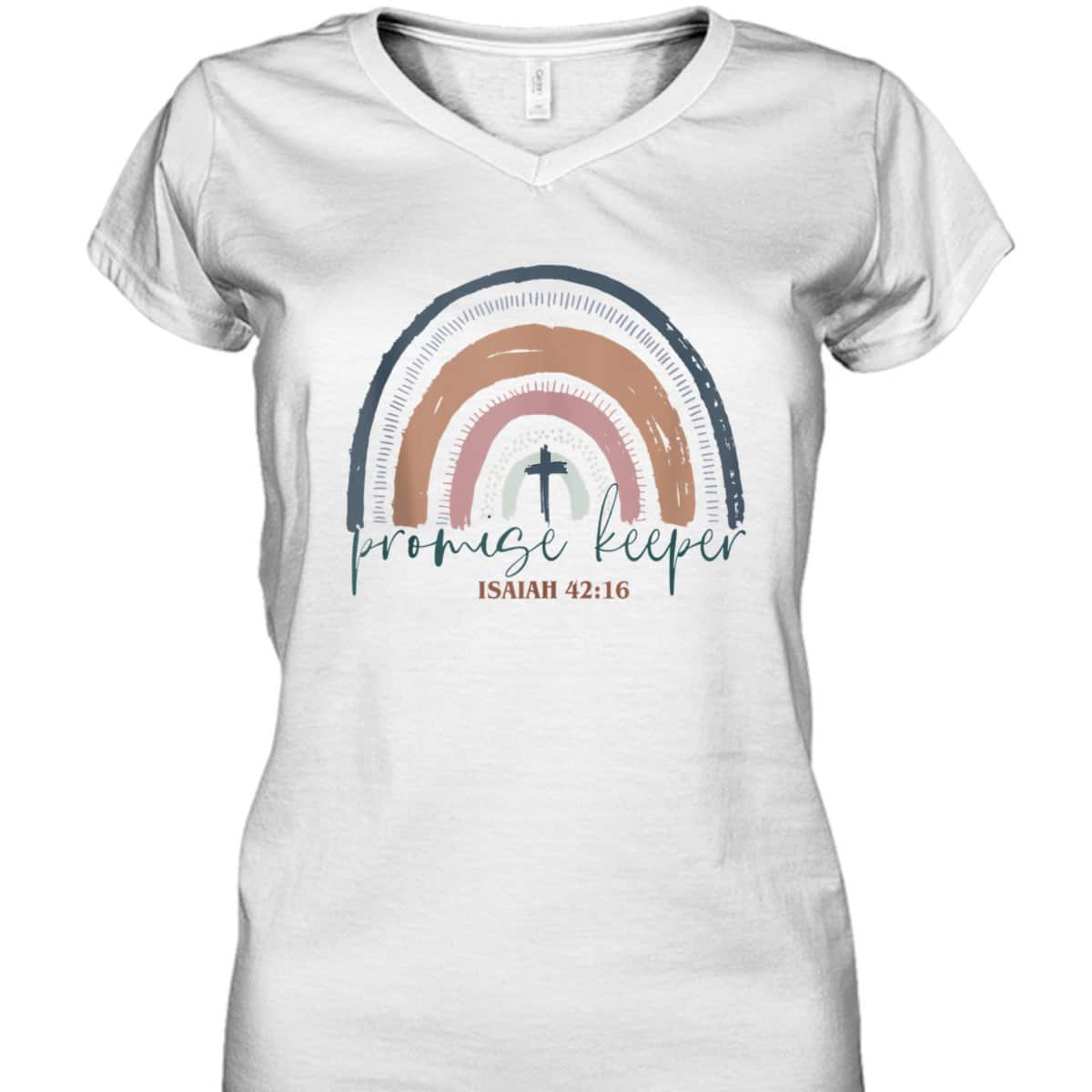 Promise Keeper Christian Bible Quote Boho Rainbow T-Shirt Promise Keeper Christian Bible Quote Boho Rainbow T-Shirt