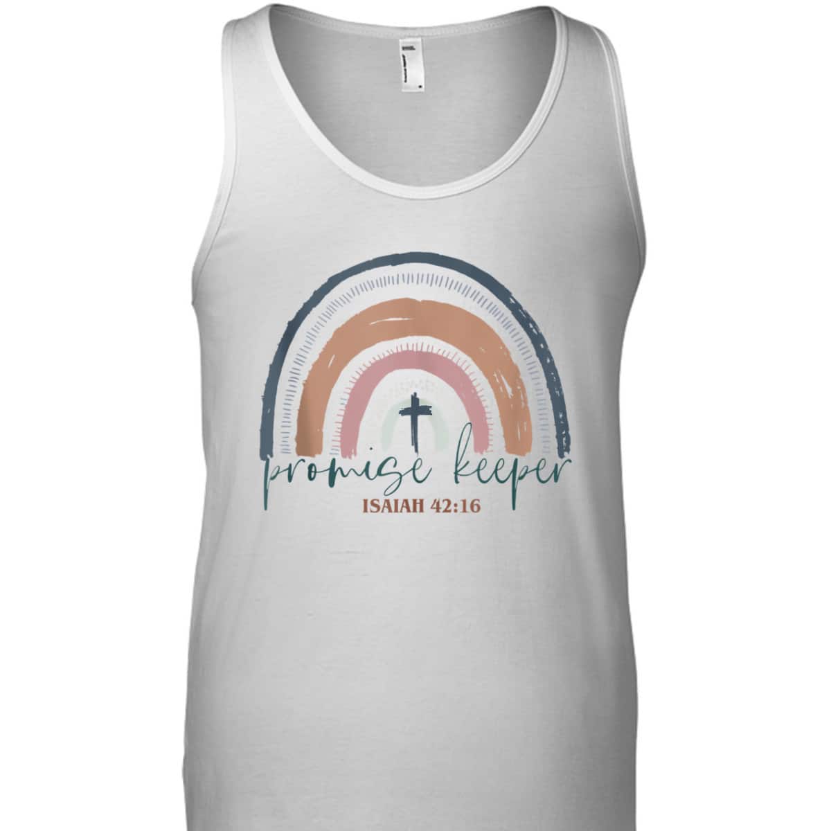 Promise Keeper Christian Bible Quote Boho Rainbow T-Shirt