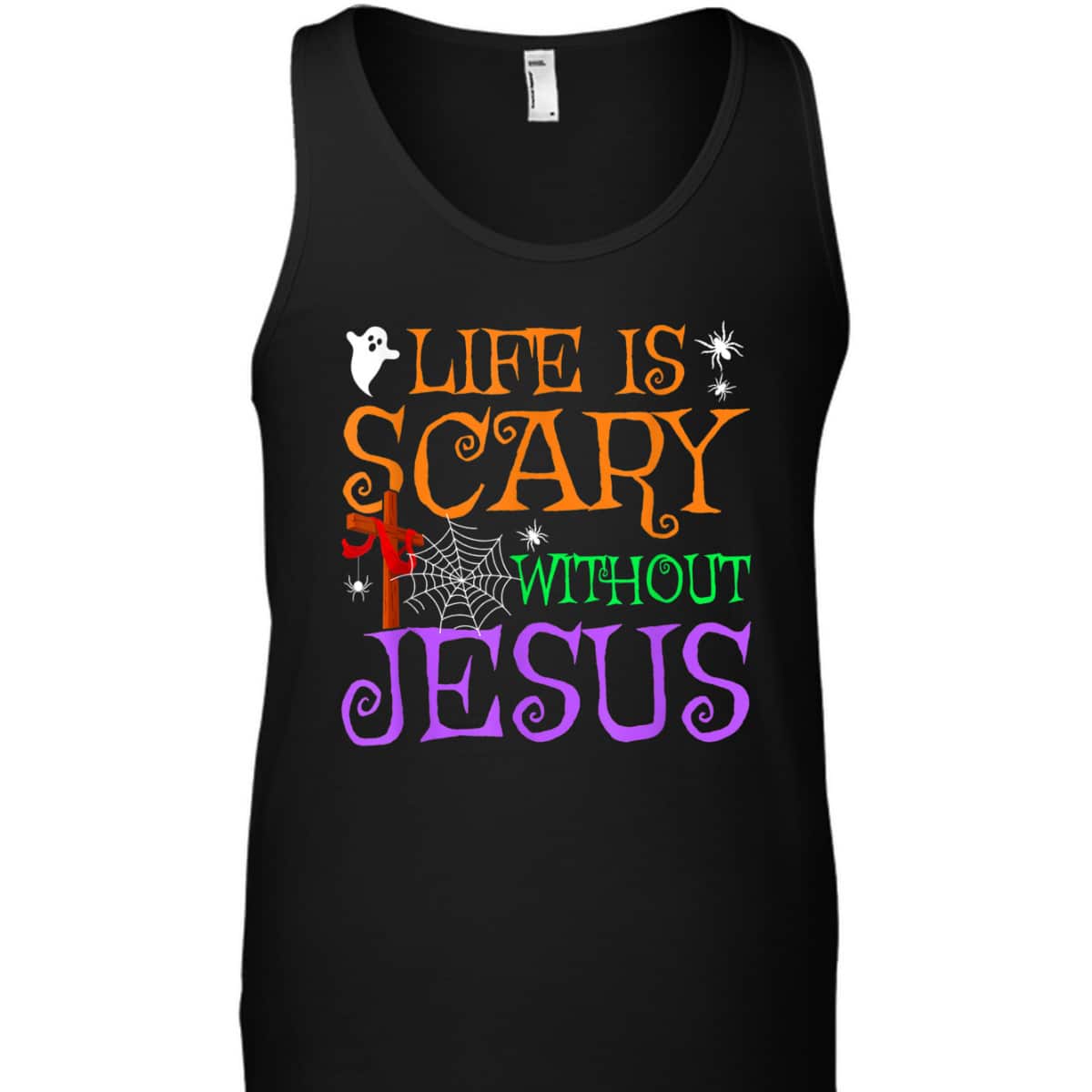 Life Without Jesus Is Scary Fall Christian Halloween Jesus T-Shirt Life Without Jesus Is Scary Fall Christian Halloween Jesus T-Shirt