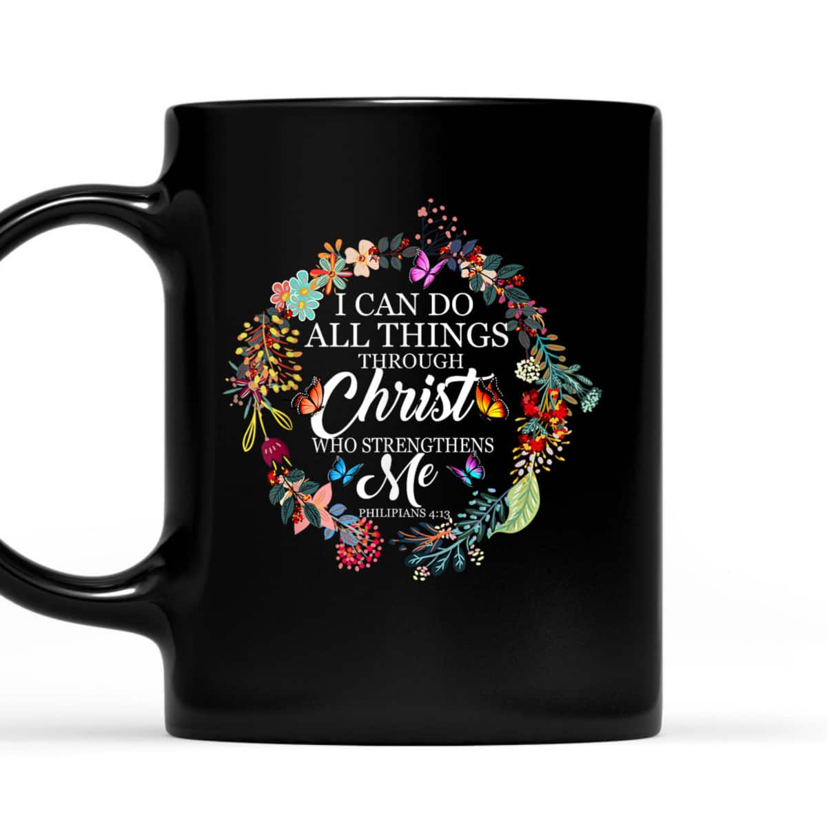 I Can Do All Things Through Christ Butterfly Bible Verse Christian Religious T-Shirt I Can Do All Things Through Christ Butterfly Bible Verse Christian Religious T-Shirt