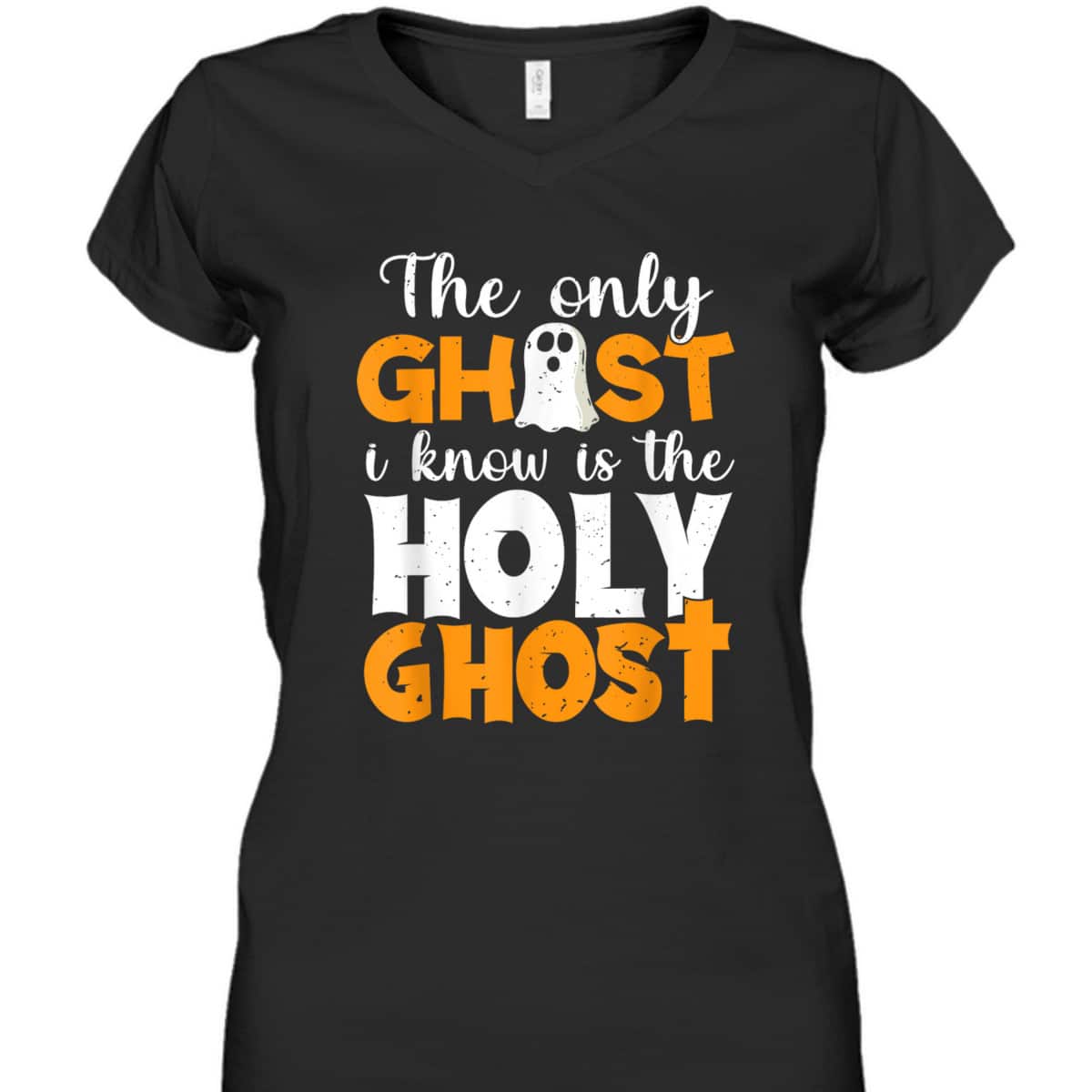 The Only Ghost I Know Is The Holy Ghost Halloween Christian T-Shirt The Only Ghost I Know Is The Holy Ghost Halloween Christian T-Shirt