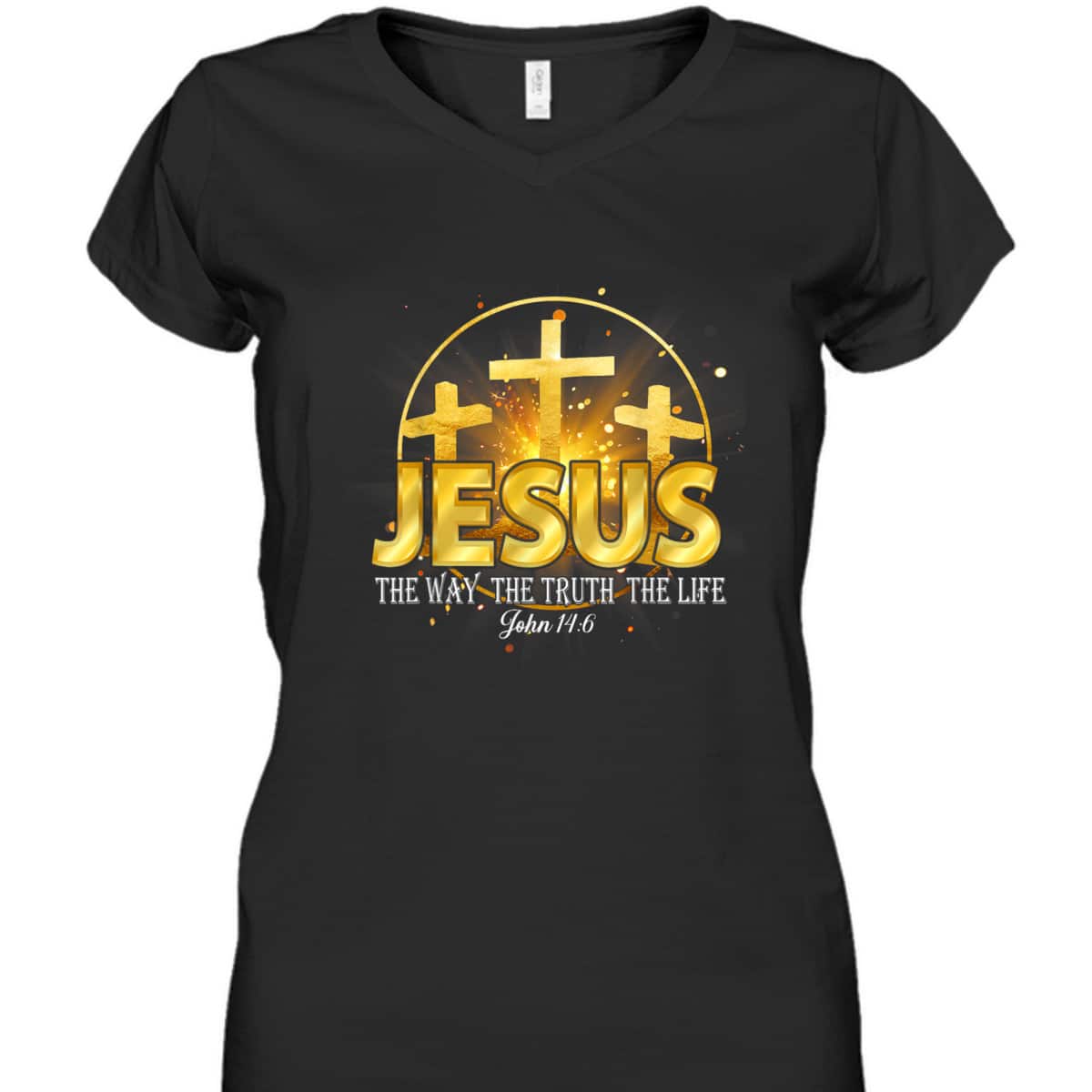 Jesus The Way The Truth The Life Bible Verse John 16:4 Christian T-Shirt