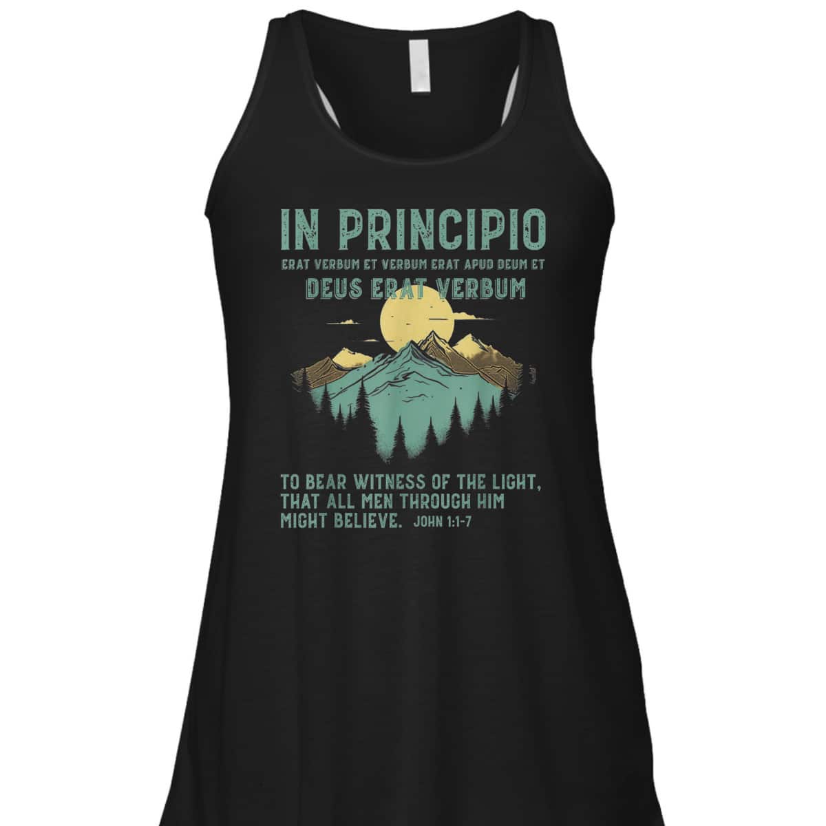 To Bear Witness Of The Light That All Men Through Him Might Believe Bible Verse John 1:1-7 T-Shirt To Bear Witness Of The Light That All Men Through Him Might Believe Bible Verse John 1:1-7 T-Shirt