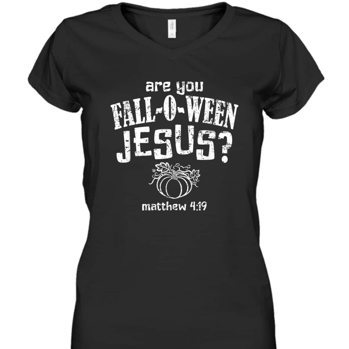 Christian Halloween Fall-O-Ween Jesus T-Shirt Christian Halloween Fall-O-Ween Jesus T-Shirt