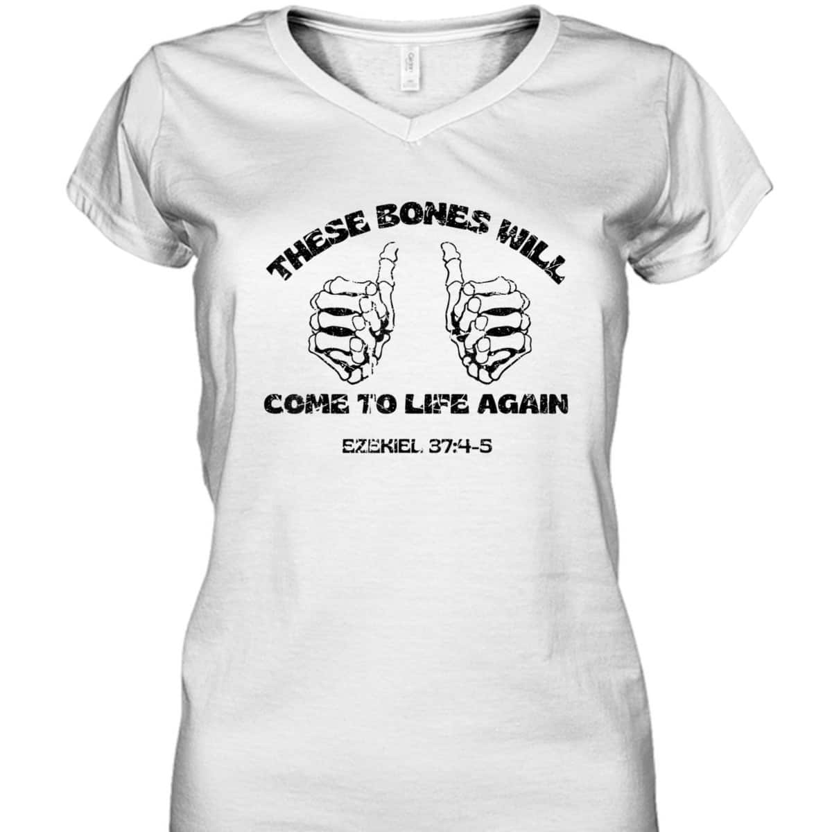 These Dry Bones Ezekiel Christian Halloween Skeleton Bible T-Shirt These Dry Bones Ezekiel Christian Halloween Skeleton Bible T-Shirt