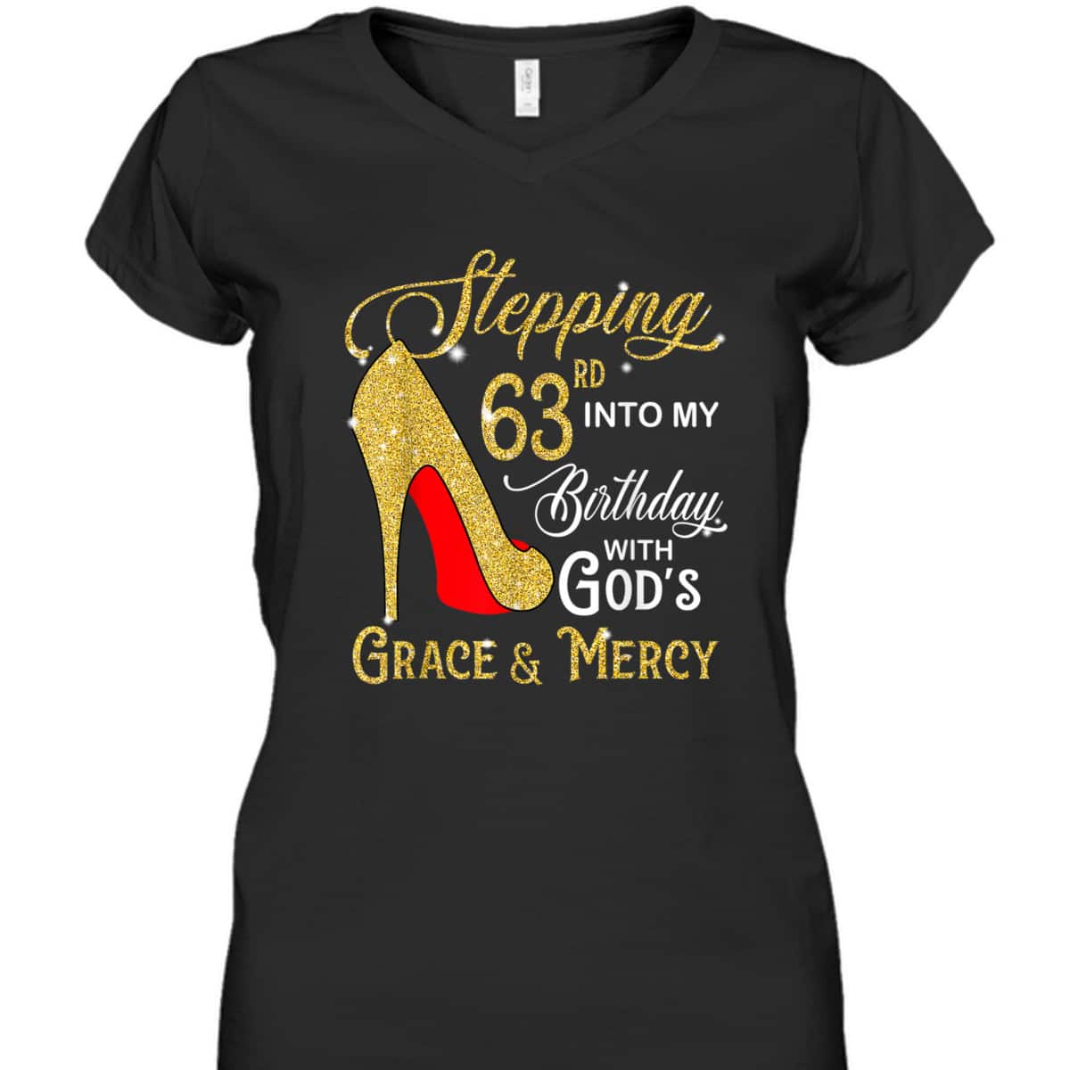 Stepping Into My 63rd Birthday With God's Grace And Mercy T-Shirt Stepping Into My 63rd Birthday With God's Grace And Mercy T-Shirt