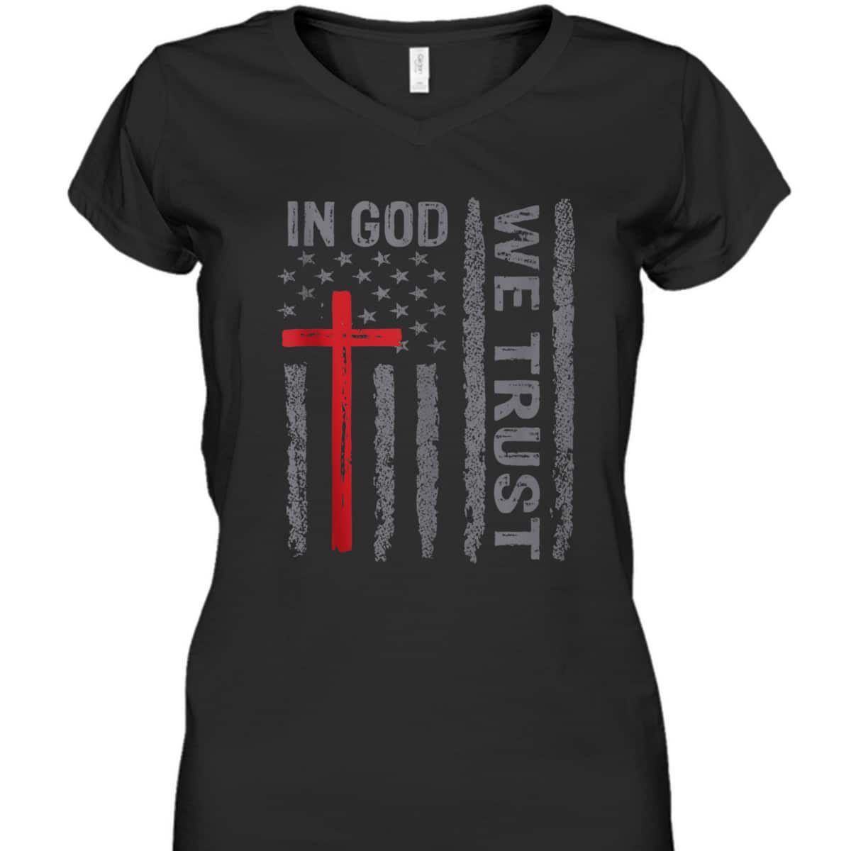 In God We Trust Christian US Flag Religious T-Shirt In God We Trust Christian US Flag Religious T-Shirt