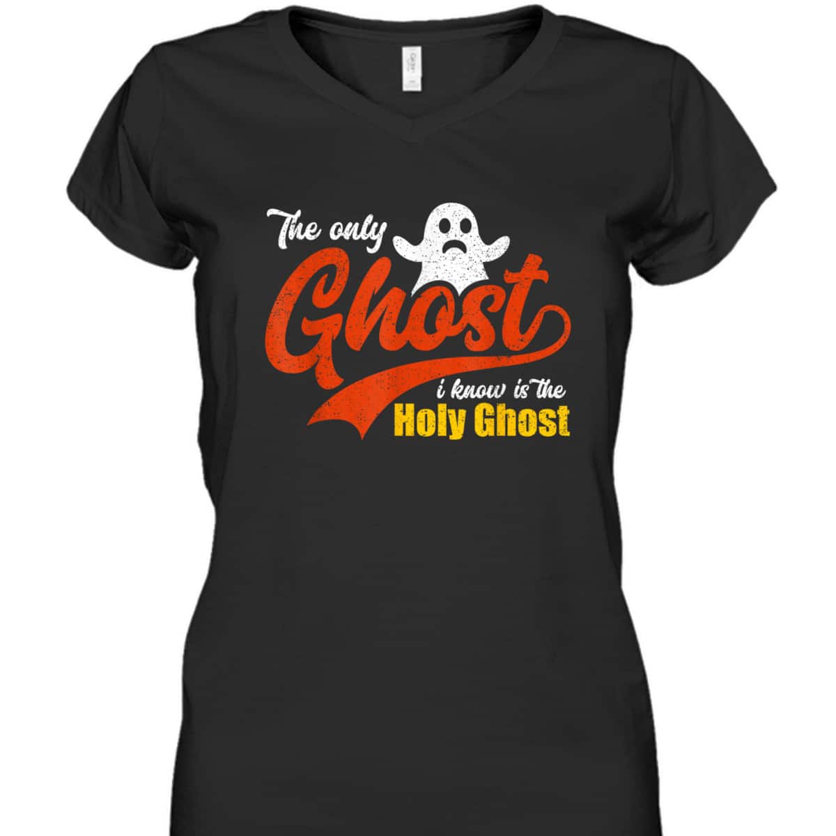 Christian Halloween The Only Ghost I Know Is The Holy Ghost T-Shirt Christian Halloween The Only Ghost I Know Is The Holy Ghost T-Shirt