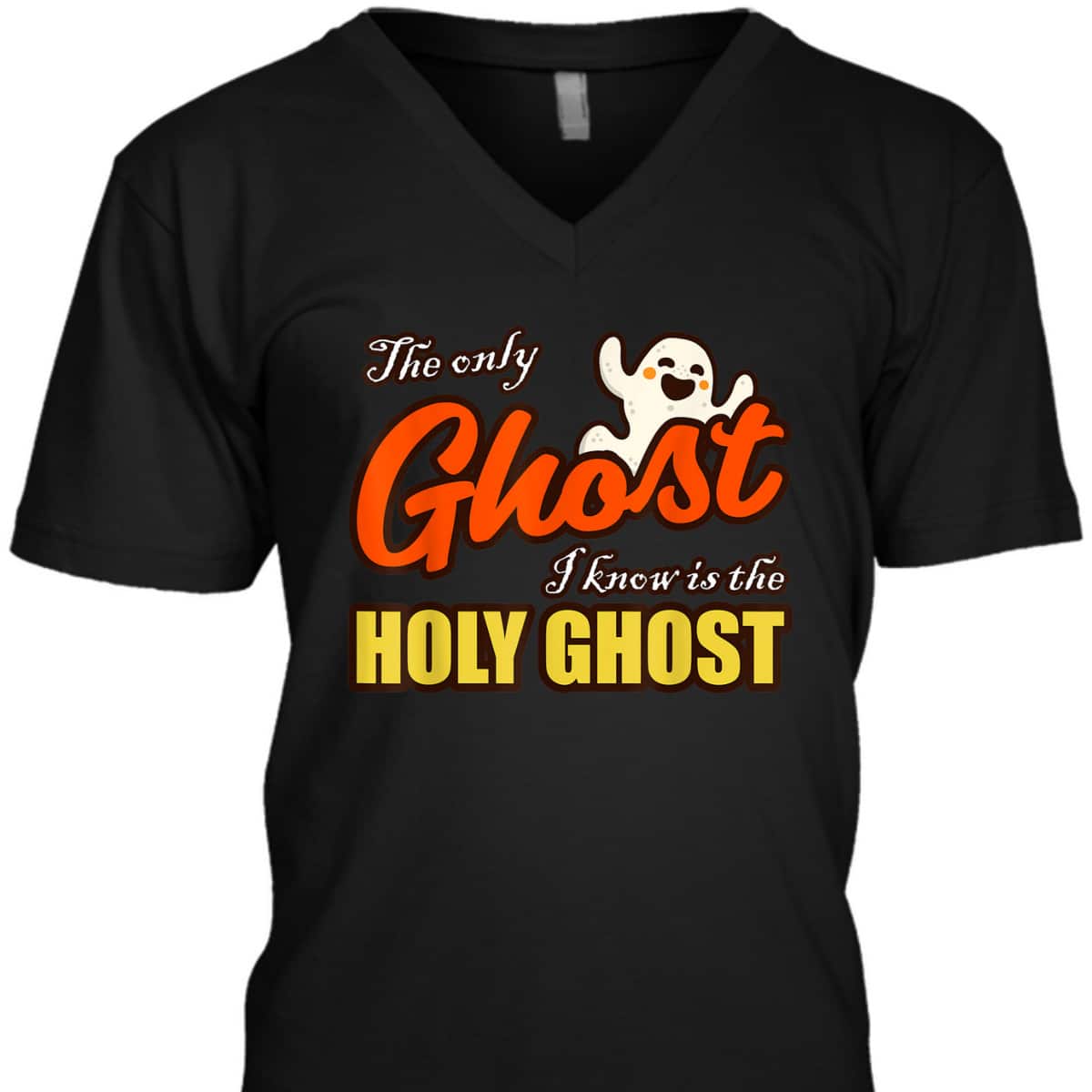 Christian Halloween T-Shirt The Only Ghost I Know Is The Holy Ghost Religious Christian Halloween T-Shirt The Only Ghost I Know Is The Holy Ghost Religious