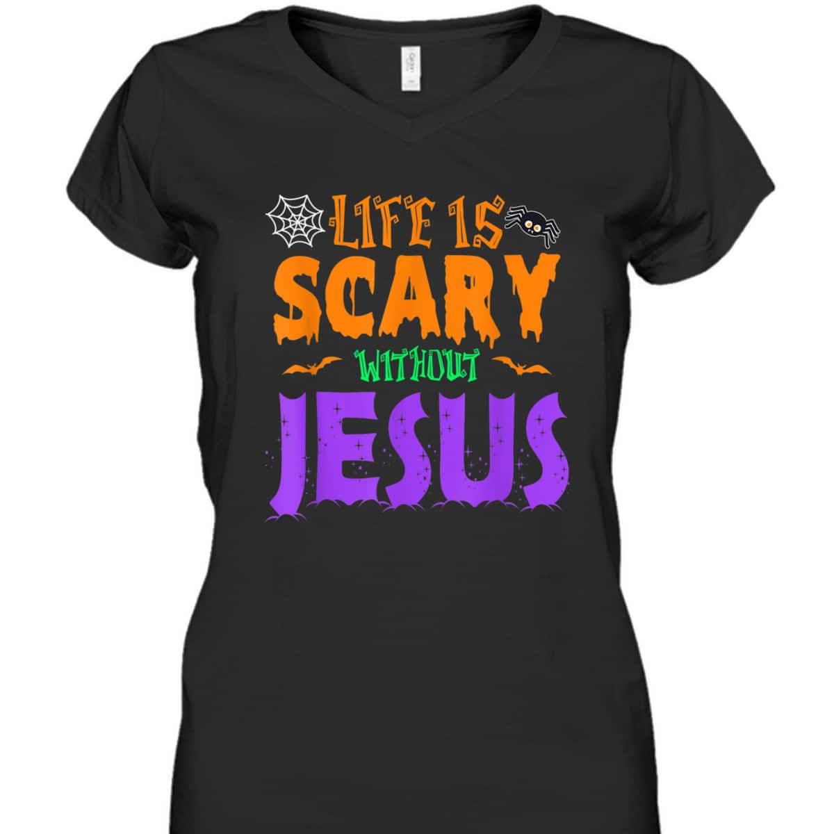 Life Without Jesus Is Scary Christian Halloween Fall T-Shirt Life Without Jesus Is Scary Christian Halloween Fall T-Shirt