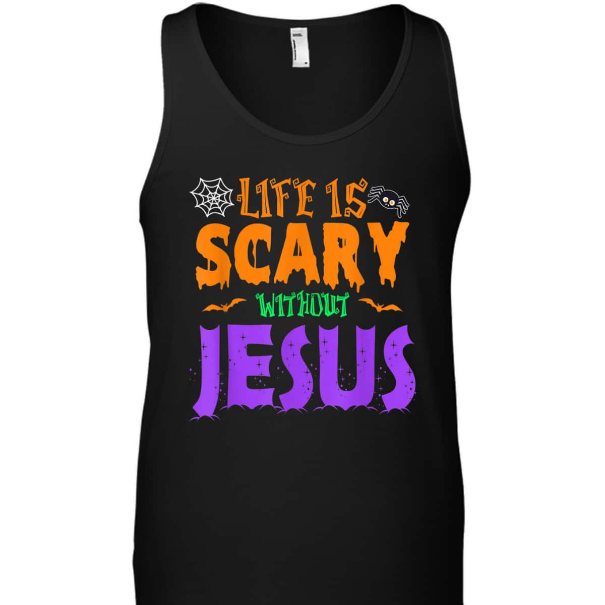 Life Without Jesus Is Scary Christian Halloween Fall T-Shirt Life Without Jesus Is Scary Christian Halloween Fall T-Shirt