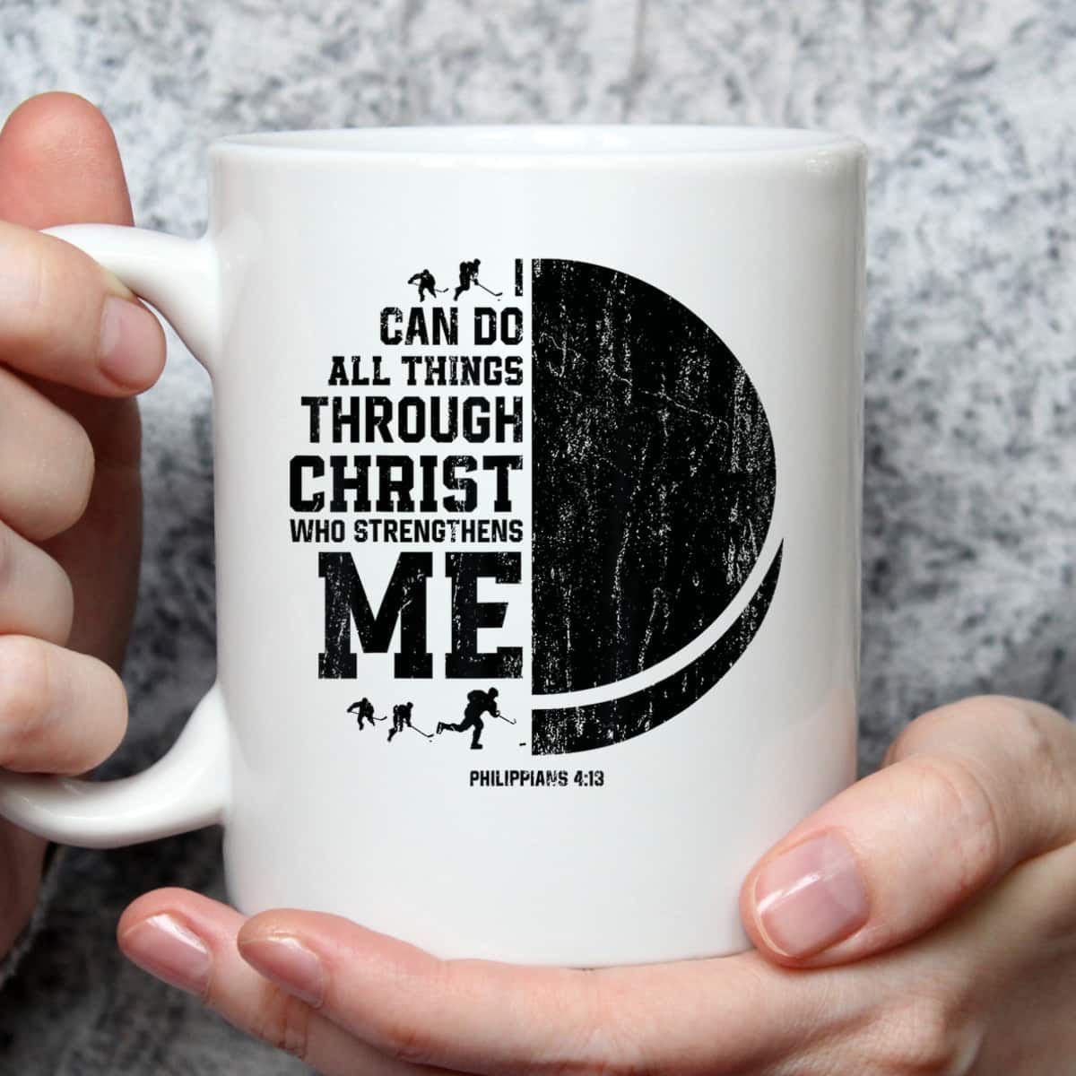 I Can Do All Things Through Christ Who Strengthens Me Bible Verse Religious Christian Ice Hockey T-Shirt I Can Do All Things Through Christ Who Strengthens Me Bible Verse Religious Christian Ice Hockey T-Shirt