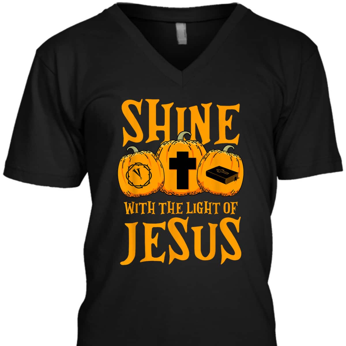 Shine With The Light Of Jesus Halloween Christian T-Shirt