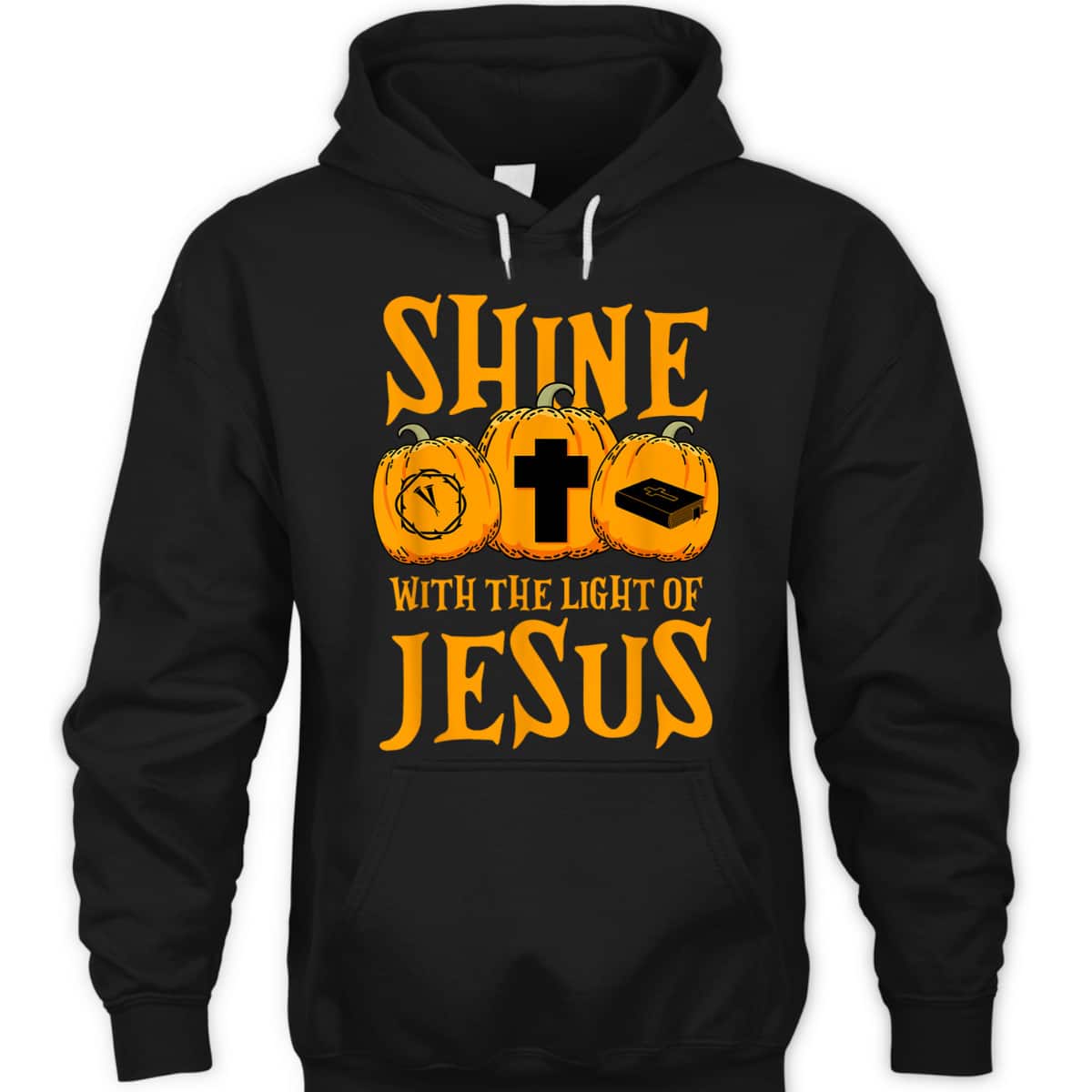 Shine With The Light Of Jesus Halloween Christian T-Shirt Shine With The Light Of Jesus Halloween Christian T-Shirt