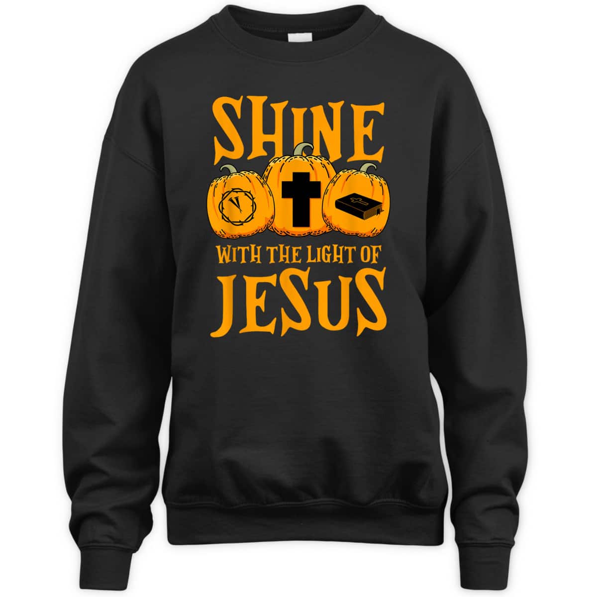 Shine With The Light Of Jesus Halloween Christian T-Shirt Shine With The Light Of Jesus Halloween Christian T-Shirt