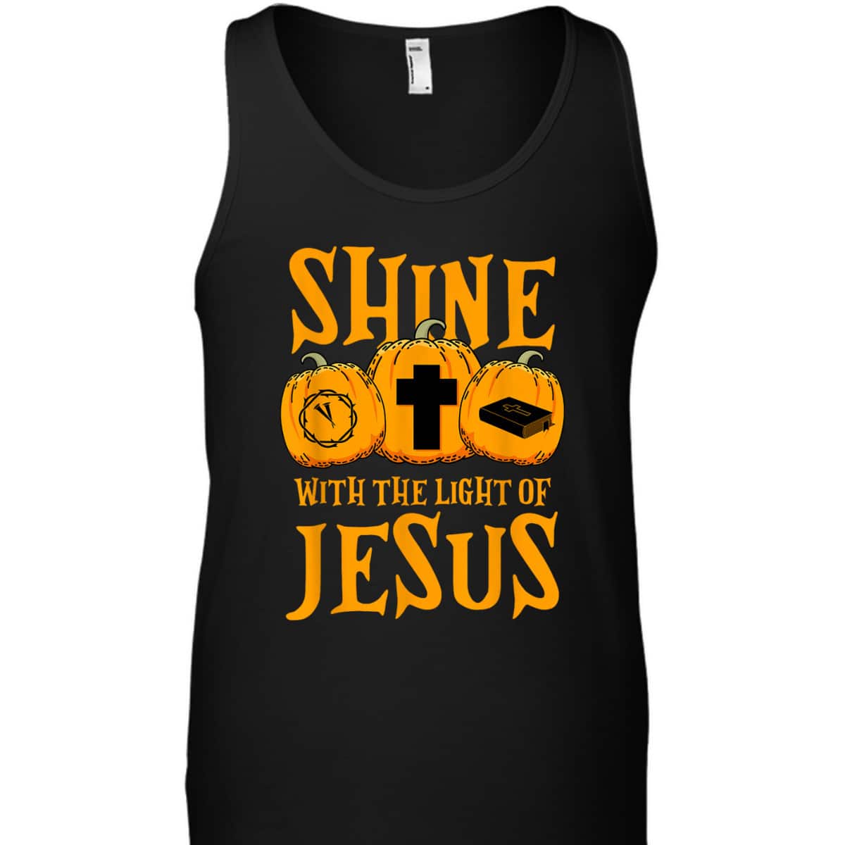Shine With The Light Of Jesus Halloween Christian T-Shirt Shine With The Light Of Jesus Halloween Christian T-Shirt