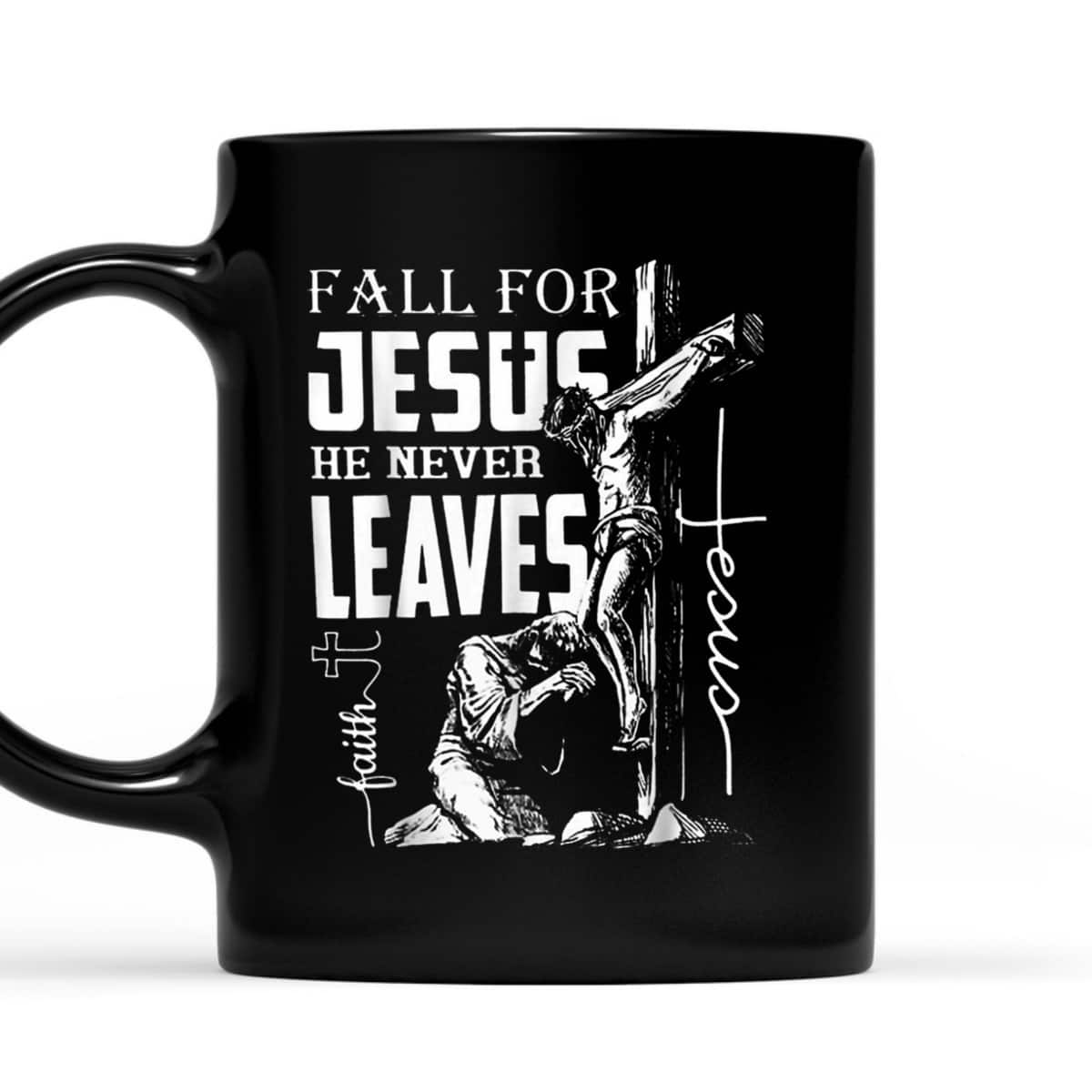 Fall For Jesus He Never Leaves Christian Faith Thanksgiving Halloween T-Shirt Fall For Jesus He Never Leaves Christian Faith Thanksgiving Halloween T-Shirt