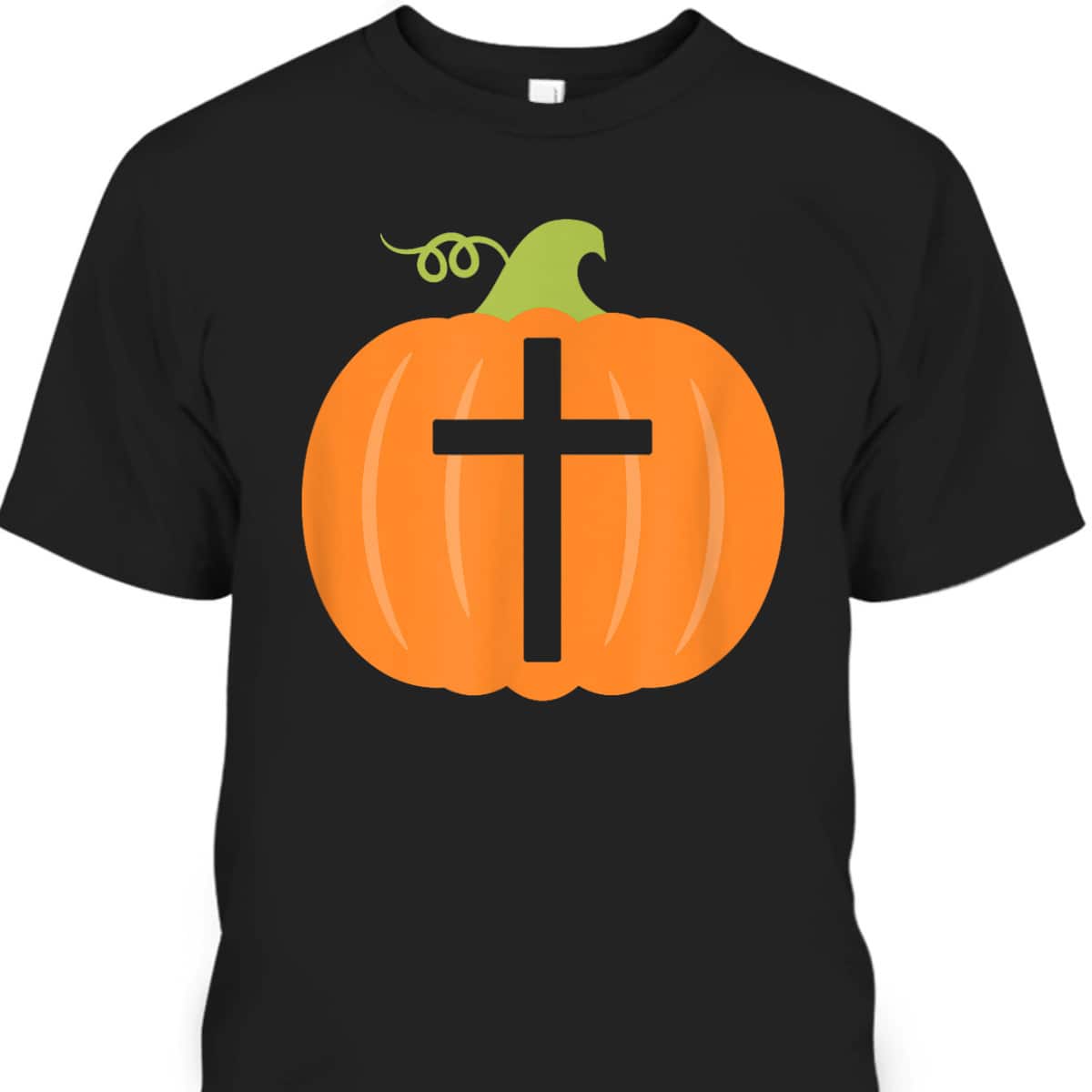 Christian Cross Religious Pumpkin Halloween T-Shirt Christian Cross Religious Pumpkin Halloween T-Shirt