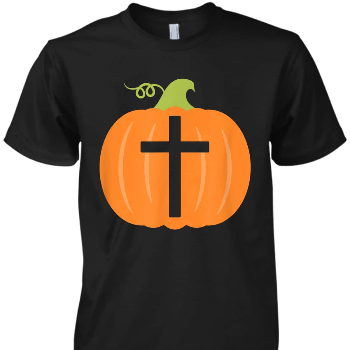 Christian Cross Religious Pumpkin Halloween T-Shirt