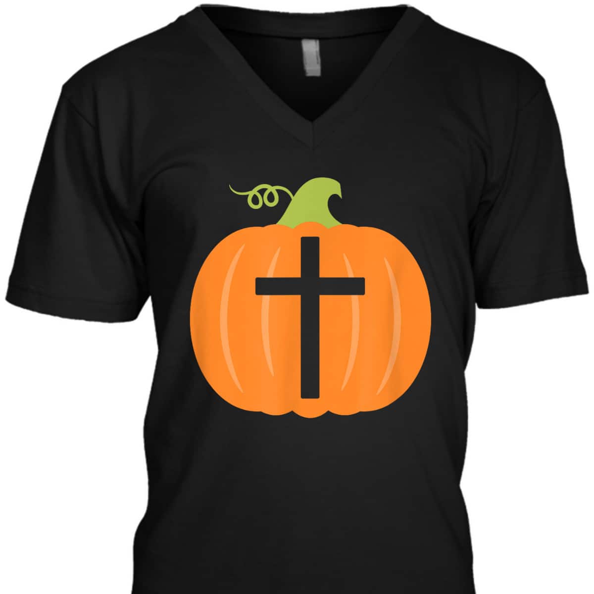 Christian Cross Religious Pumpkin Halloween T-Shirt Christian Cross Religious Pumpkin Halloween T-Shirt