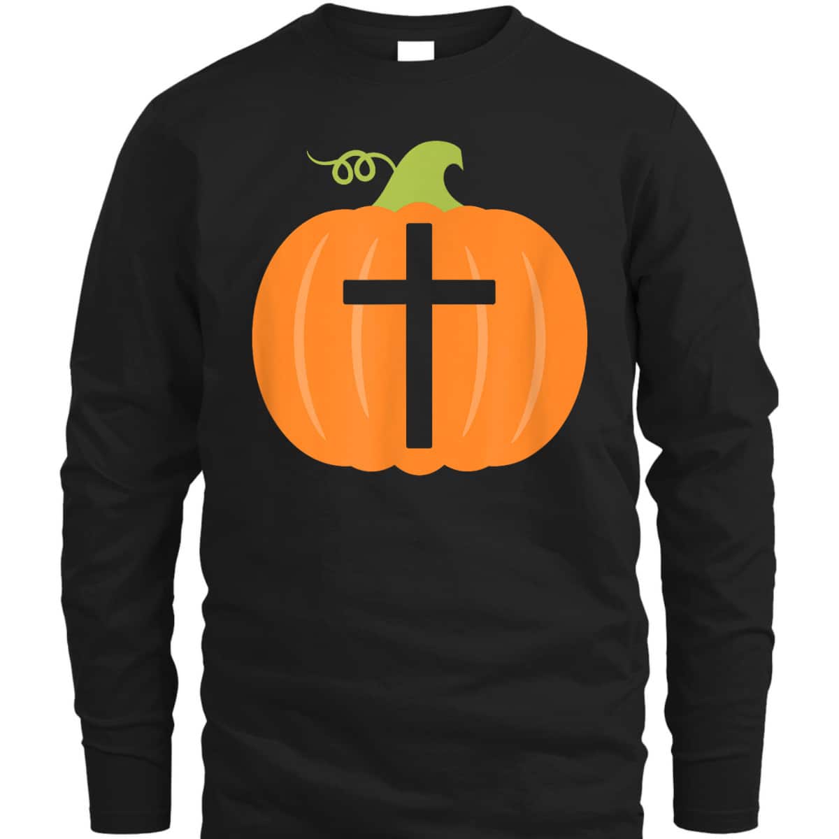 Christian Cross Religious Pumpkin Halloween T-Shirt Christian Cross Religious Pumpkin Halloween T-Shirt
