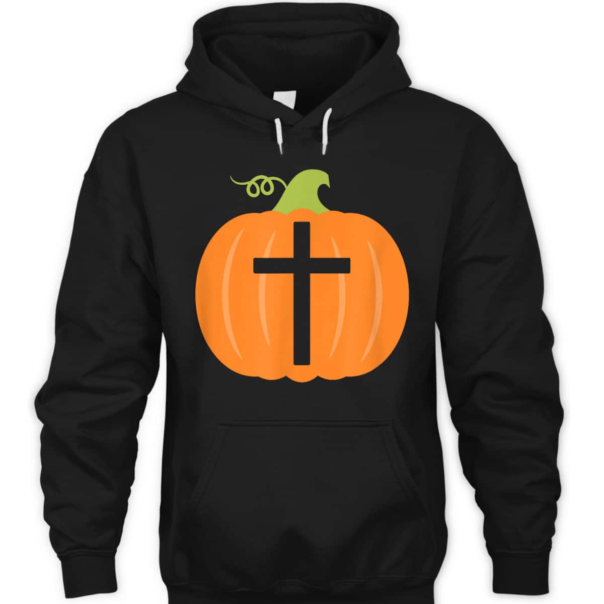 Christian Cross Religious Pumpkin Halloween T-Shirt