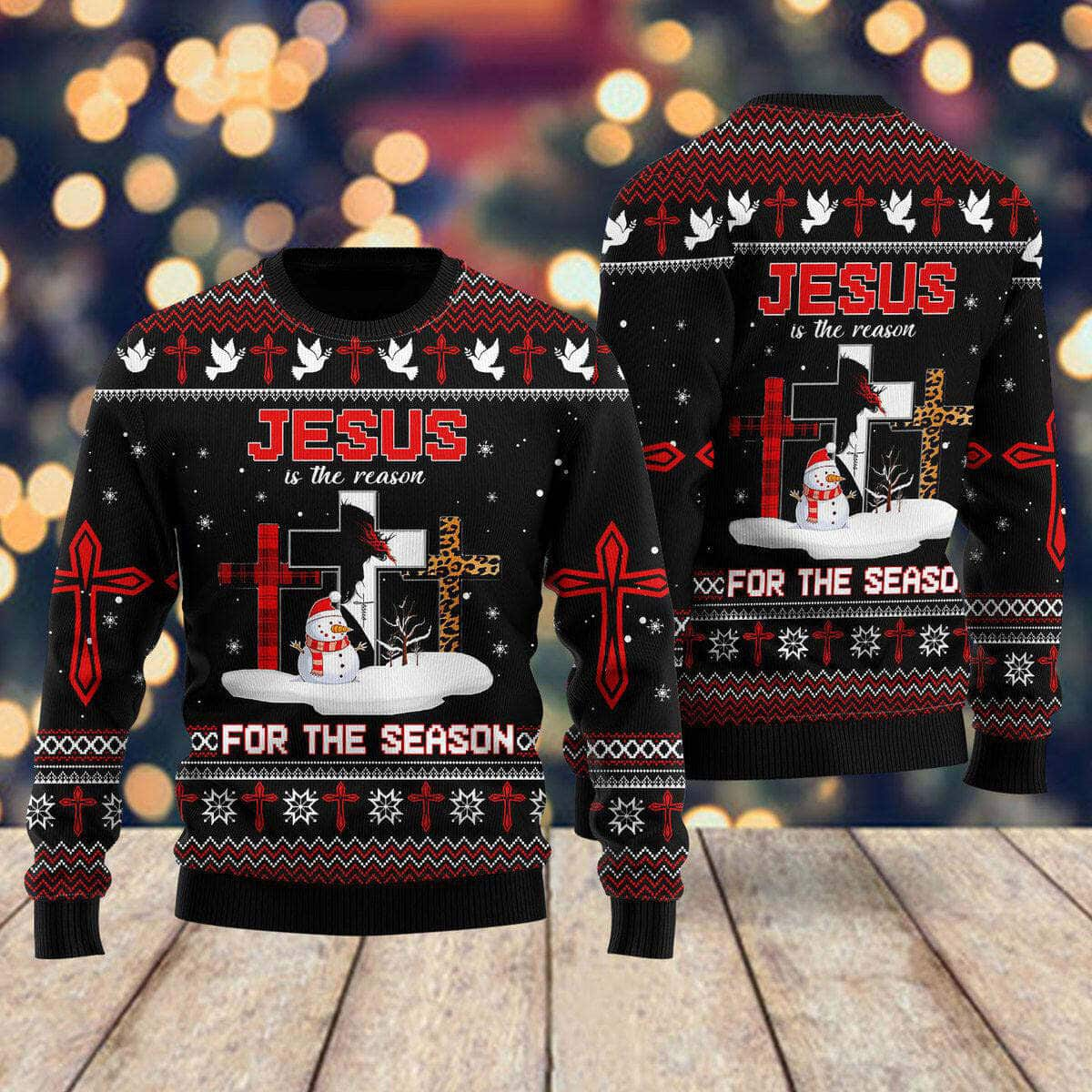 Jesus Is The Reason For The Season Ugly Christmas Ugly Christmas Sweater God Gifts