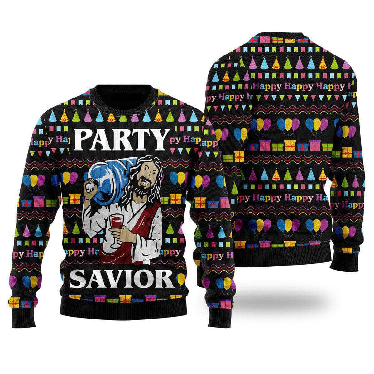 Jesus Party Ugly Christmas Ugly Christmas Sweater Christian Religious Gift Jesus Party Ugly Christmas Ugly Christmas Sweater Christian Religious Gift