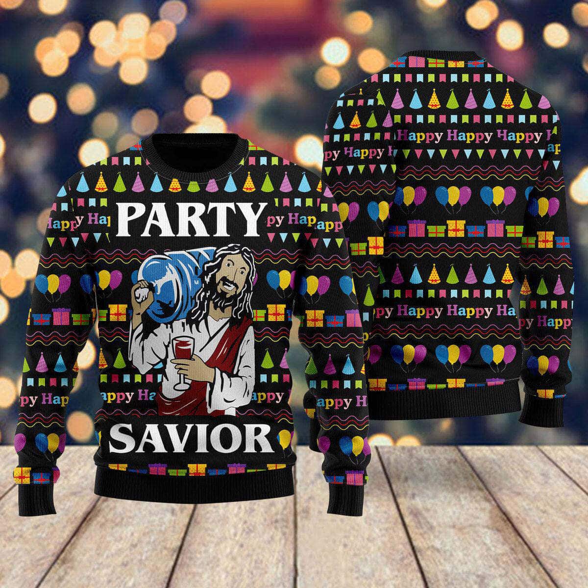 Jesus Party Ugly Christmas Ugly Christmas Sweater Christian Religious Gift Jesus Party Ugly Christmas Ugly Christmas Sweater Christian Religious Gift