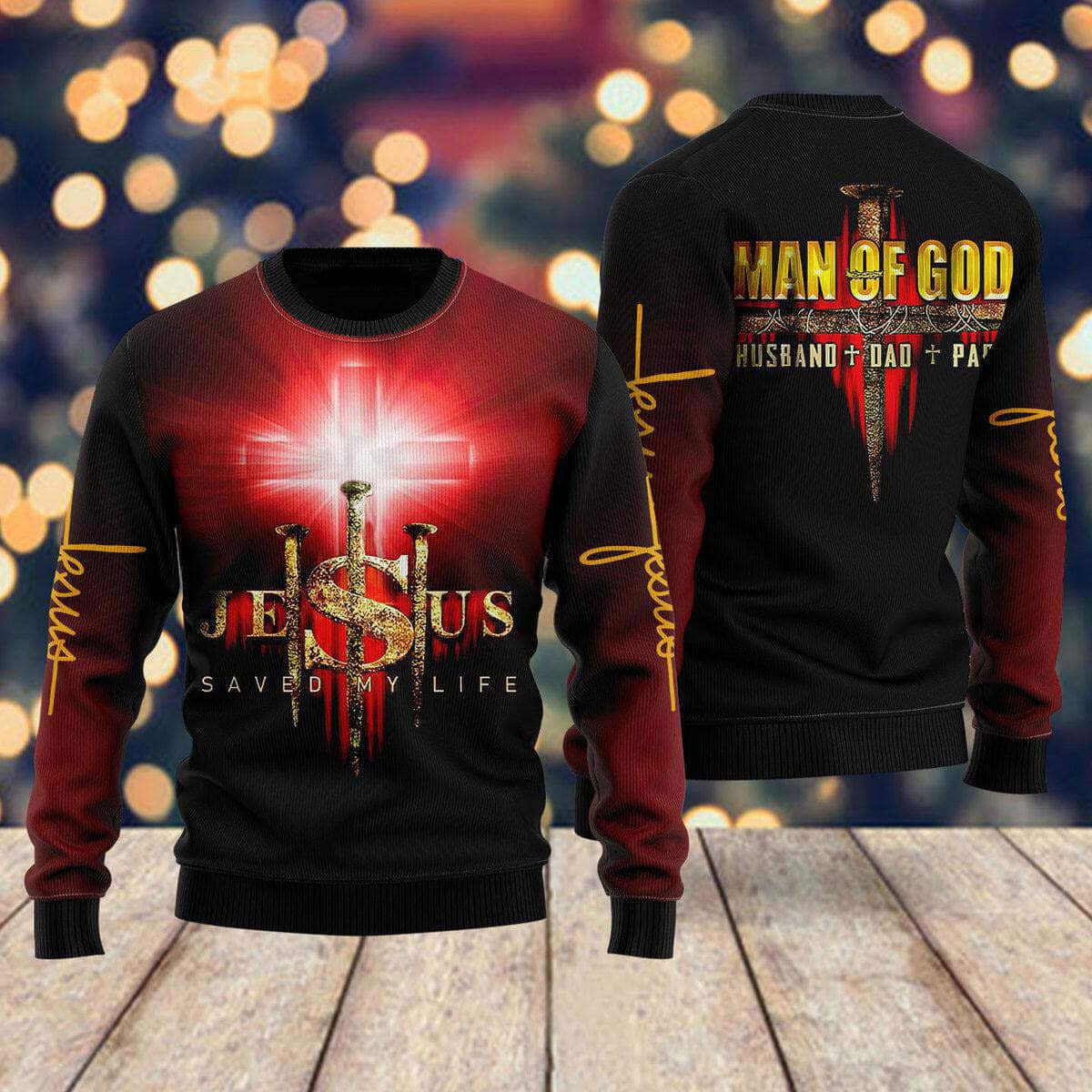 Jesus Man Of God Ugly Christmas Ugly Christmas Sweater Christian Religious Gift Jesus Man Of God Ugly Christmas Ugly Christmas Sweater Christian Religious Gift