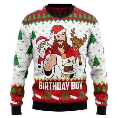 Jesus Birthday Boy Ugly Christmas Ugly Christmas Sweater Christian Religious Gift Jesus Birthday Boy Ugly Christmas Ugly Christmas Sweater Christian Religious Gift