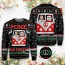 Jesus And Santa Peace On Earth Ugly Christmas Ugly Christmas Sweater Christian Religious Gift