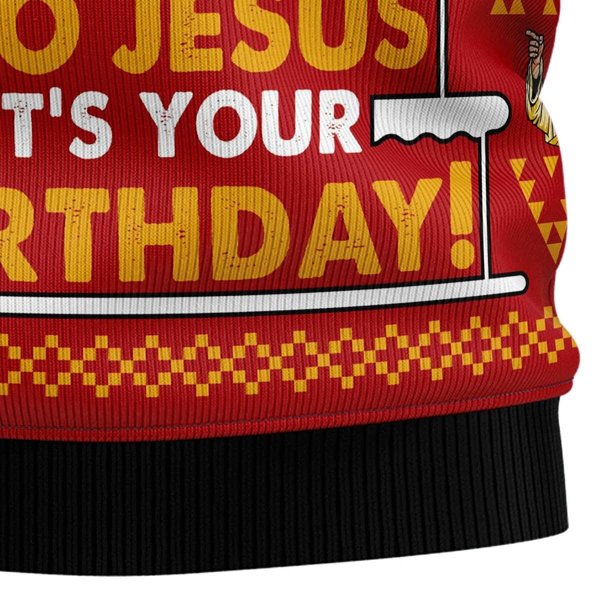 Jesus's Birthday Ugly Christmas Ugly Christmas Sweater Christian Religious Gift Jesus's Birthday Ugly Christmas Ugly Christmas Sweater Christian Religious Gift