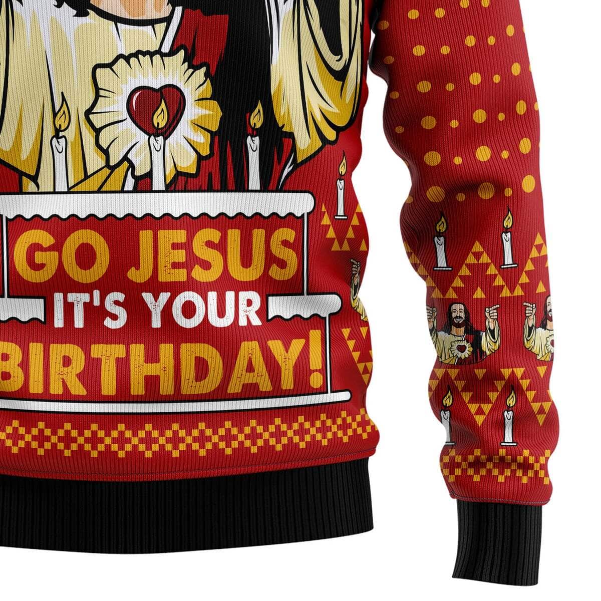 Jesus's Birthday Ugly Christmas Ugly Christmas Sweater Christian Religious Gift Jesus's Birthday Ugly Christmas Ugly Christmas Sweater Christian Religious Gift