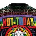 Lgbt Not Today Jesus Ugly Christmas Ugly Christmas Sweater Christian Religious Gift