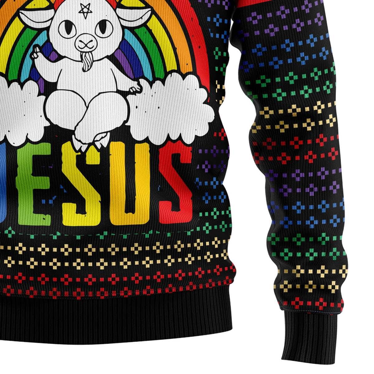 Lgbt Not Today Jesus Ugly Christmas Ugly Christmas Sweater Christian Religious Gift Lgbt Not Today Jesus Ugly Christmas Ugly Christmas Sweater Christian Religious Gift