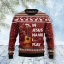 In Jesus Name I Play Guitar Ugly Christmas Ugly Christmas Sweater Christian Religious Gift In Jesus Name I Play Guitar Ugly Christmas Ugly Christmas Sweater Christian Religious Gift