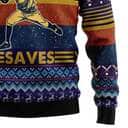Baseball Jesus Save Ugly Christmas Ugly Christmas Sweater Christian Religious Gift