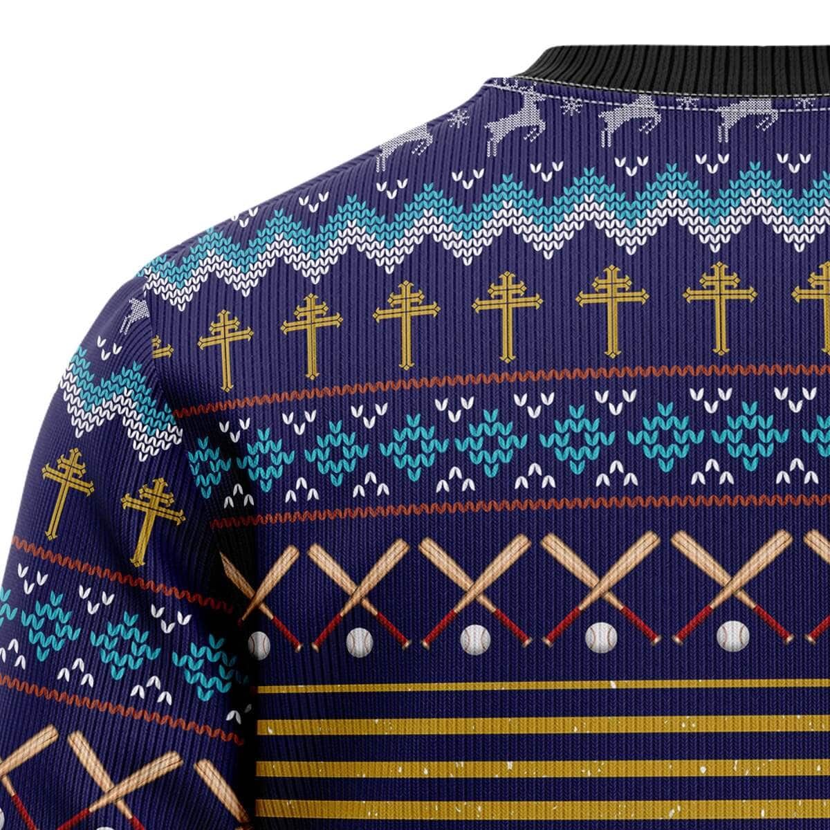Baseball Jesus Save Ugly Christmas Ugly Christmas Sweater Christian Religious Gift Baseball Jesus Save Ugly Christmas Ugly Christmas Sweater Christian Religious Gift