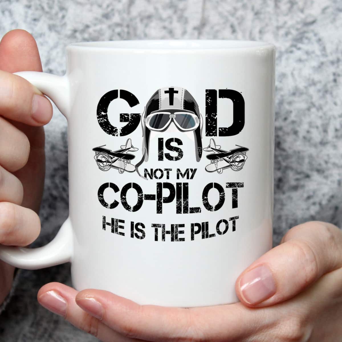 Cool God Is My Pilot Funny Christian Airplane Control Gift T-Shirt Cool God Is My Pilot Funny Christian Airplane Control Gift T-Shirt