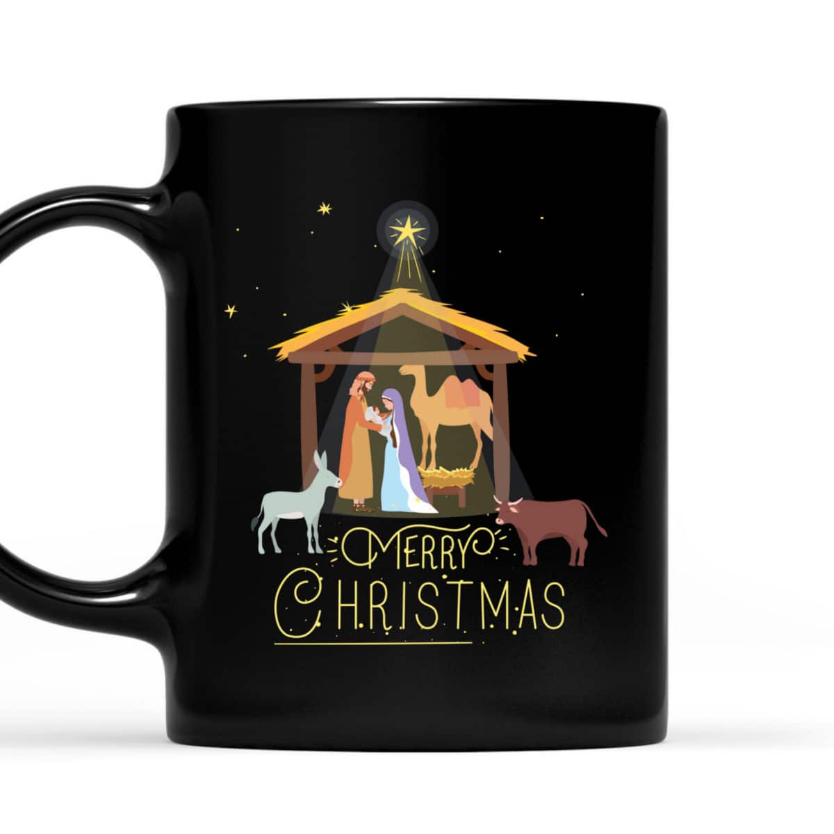 Merry Christmas Nativity Scene Baby Jesus Christian T-Shirt Merry Christmas Nativity Scene Baby Jesus Christian T-Shirt