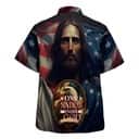 One Nation Under God Jesus Eagle American Flag Christian Summer Hawaiian Shirt