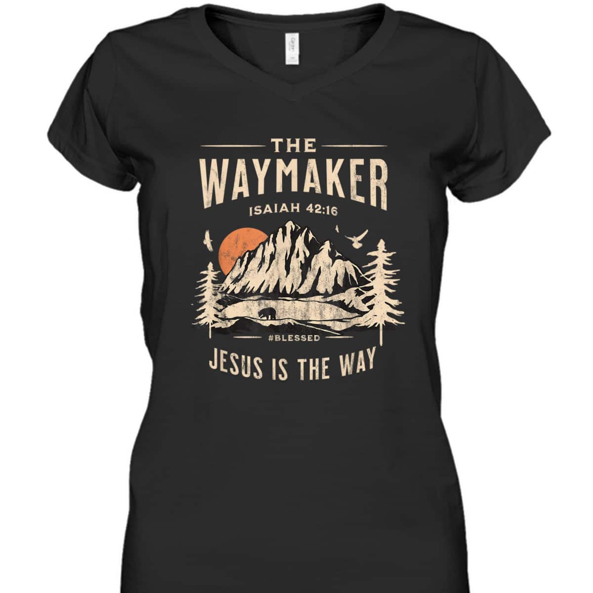 Jesus Christ Waymaker Bible Verse Isaiah 42:16 Jesus Is The Way T-Shirt Jesus Christ Waymaker Bible Verse Isaiah 42:16 Jesus Is The Way T-Shirt
