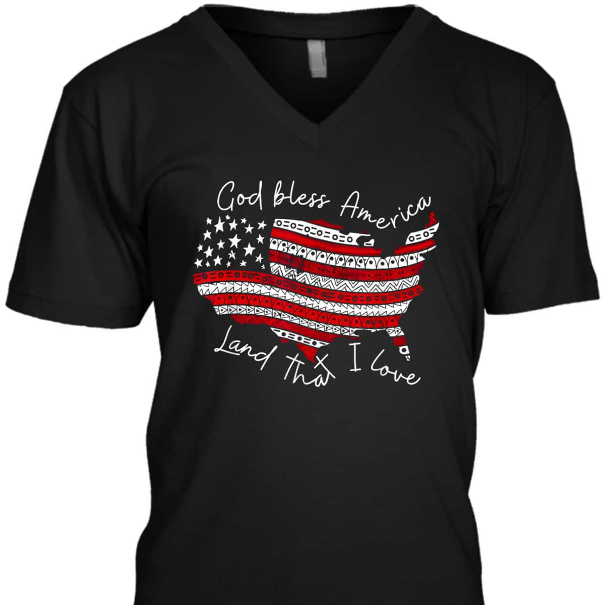 God Bless America Land That I Love 4th Of July US Flag T-Shirt God Bless America Land That I Love 4th Of July US Flag T-Shirt