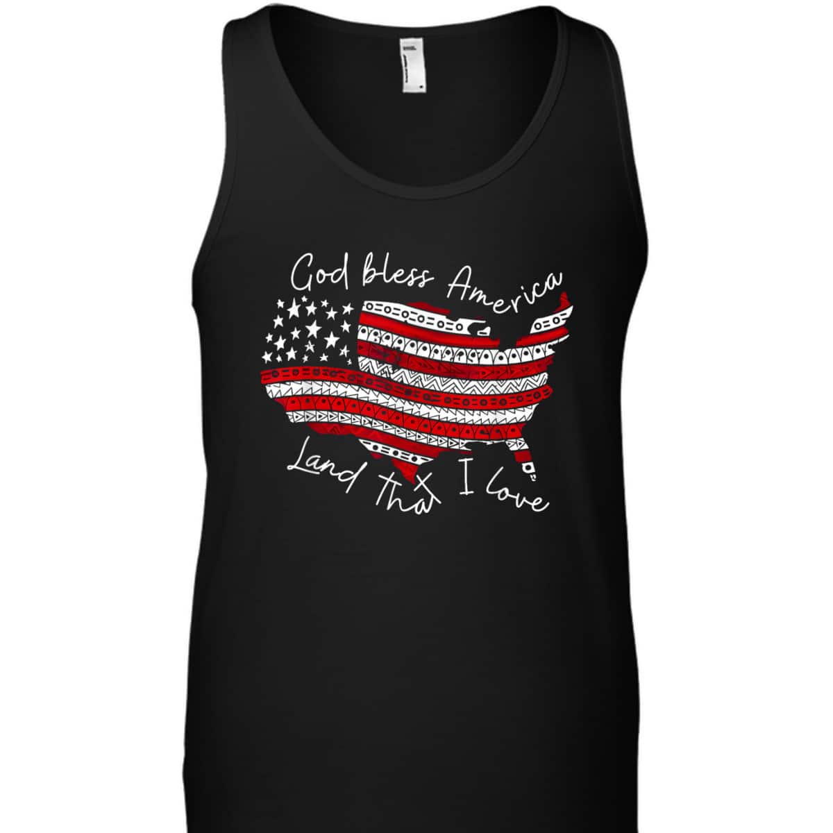 God Bless America Land That I Love 4th Of July US Flag T-Shirt God Bless America Land That I Love 4th Of July US Flag T-Shirt